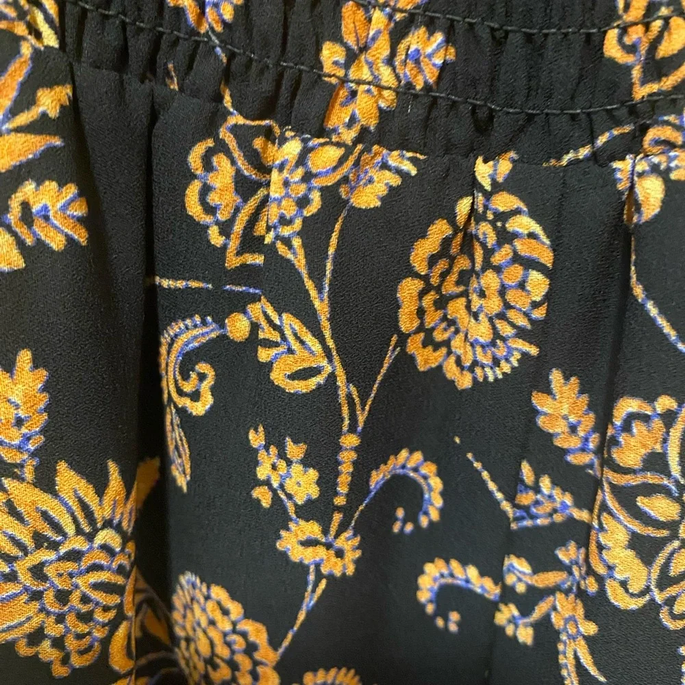 Nanette Lepore Black and Brown Floral Dress
